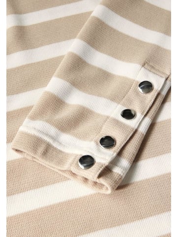 Street One Langarmshirt in sheer beige