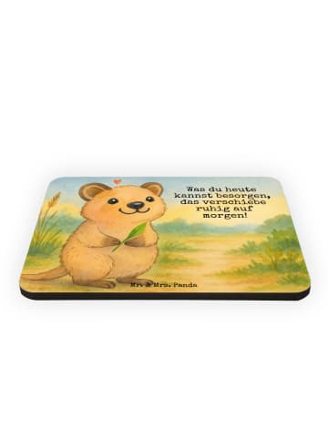 Mr. & Mrs. Panda Kühlschrankmagnet Quokka Happy Design mit Spruch in Weiß