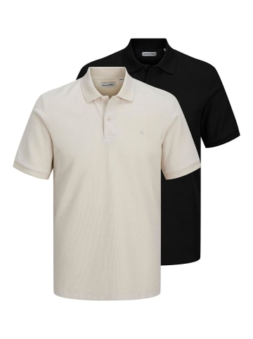 Jack & Jones 2er-Pack Poloshirt in Moonbeam
