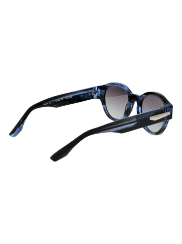 Trussardi Männer Sonnenbrille Rund Schwarz