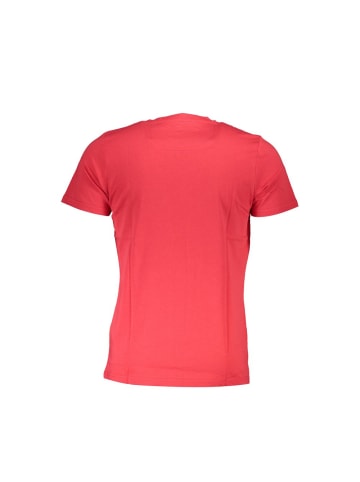 cavalli CLASS Rotes Baumwoll-T-Shirt
