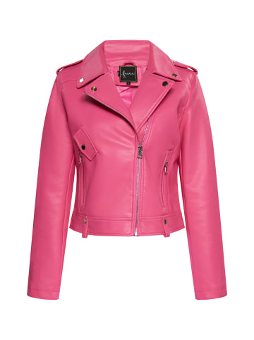 faina Bikerjacke Aus Kunstleder in Pink