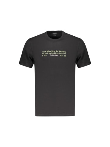 Calvin Klein Schwarz Herren T-Shirt aus Baumwolle