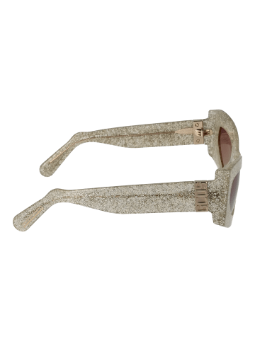 GCDS Unisex Sonnenbrille Katzenauge Silber