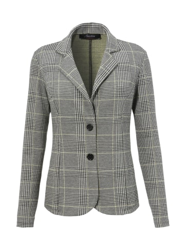 Aniston CASUAL Sweatblazer in schwarz-weiß-gelb