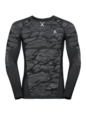 Odlo Unterhemd BL TOP Crew neck l/s BLACKCO in Black