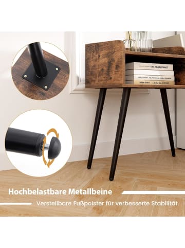 COSTWAY Nachttisch 50 x 32 x 58 cm in Braun