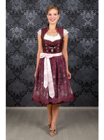 Edelnice Midi Dirndl 2-teilig Stella in bordeaux