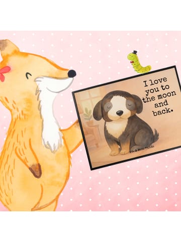 Mr. & Mrs. Panda tischpad Hund Entspannen Design mit Spruch in Weiß