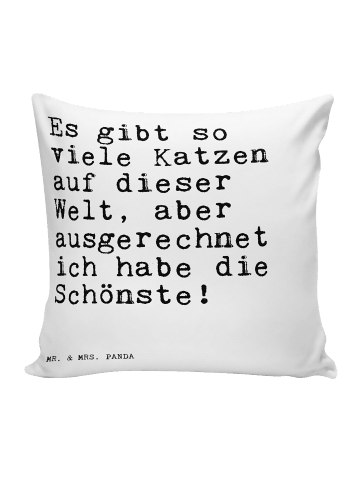 Mr. & Mrs. Panda Kuschelkissen 40x40 Es gibt so viele... mit Spruch in Weiß