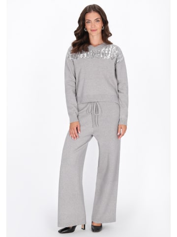 usha BLACK LABEL Women Sweater in grey melange