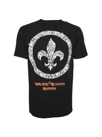 Roberto Geissini Money-Skull T-Shirt Schwarz