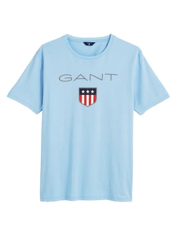 Gant T-Shirt 1er Pack in Blau (Capri Blue)