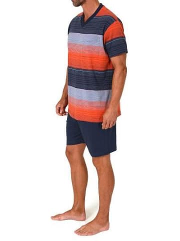 NORMANN kurzarm Schlafanzug Shorty Pyjama - 80503 in rot
