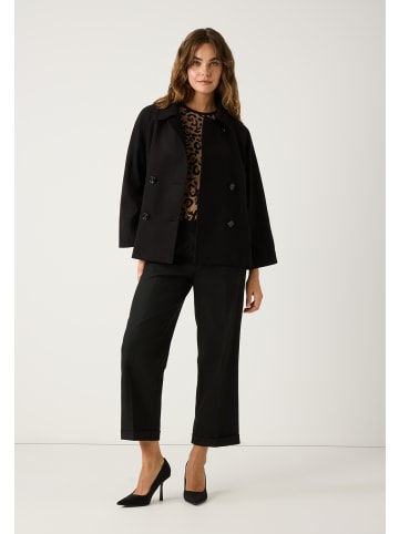 More & More doppelreihige Cape-Jacke in black