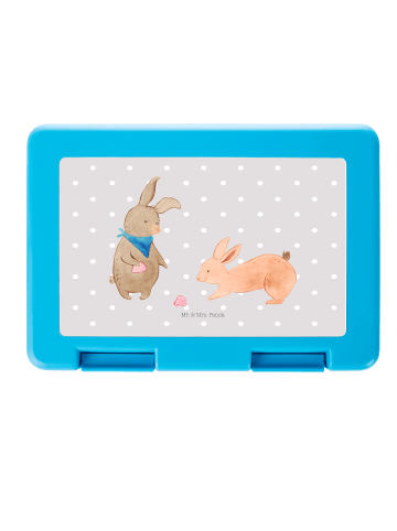 Mr. & Mrs. Panda Bento Box Hasen Muschel ohne Spruch in Grau Pastell