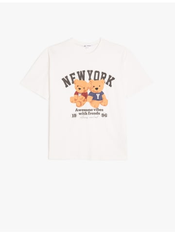 KOTON TSHIRT SS in Ekru