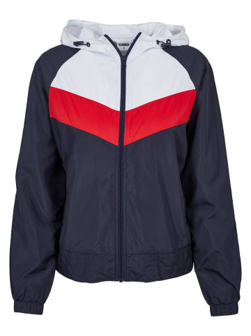 Urban Classics Urban Classics Windbreaker in navy/white/fire red