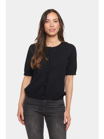 SAINT TROPEZ Strickjacke MilaSZ Gerade Passform in Black