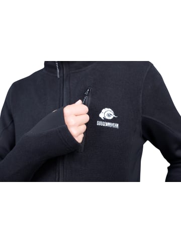 GUGGEN MOUNTAIN Fusion Fleecejacke Fleece in Schwarz