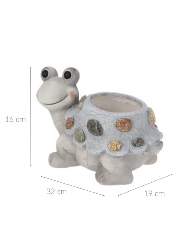 PROGARDEN Blumentopf in grau