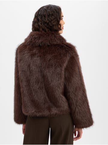 Marie Lund Kunsfelljacke in schoko - 0003
