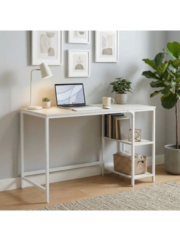 VASAGLE Computertisch Barnet in Weiß - (B)120 x (H)76 x (T)60 cm