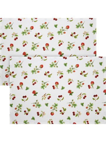 REDBEST Baumwolle Tischset 2er-Pack in rot