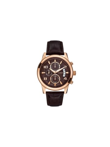 Guess Uhr Exec Chronograph W0076G4 mit Lederarmband