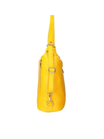 Viola Castellani Schultertasche Convertible Rucksack in YELLOW