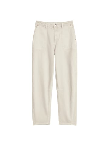 Marc O'Polo Hose Model Lara barrel cropped in Grey White