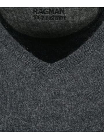 Ragman V-Pullover für Herren in anthrazit
