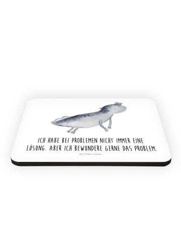 Mr. & Mrs. Panda magnet Axolotl Schwimmen mit Spruch in Weiß