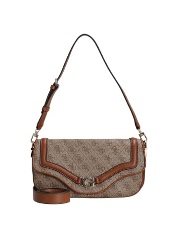 Guess Dea Flap - Schultertasche (coal logo) in latte logo