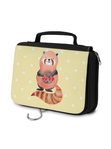 Mr. & Mrs. Panda duschbeutel Roter Panda ohne Spruch in Gelb Pastell