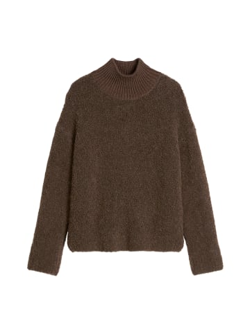 Marc O'Polo Bouclé-Pullover regular in shaded brown melange