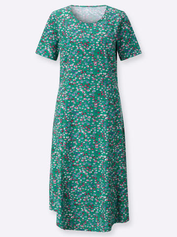 WITT WEIDEN Jersey-Kleid in smaragd-fuchsia-bedruckt