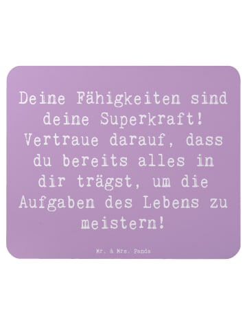 Mr. & Mrs. Panda Mousepad Spruch Vertrauen in Fähigkeiten mit Sp... in Lavendeltraum