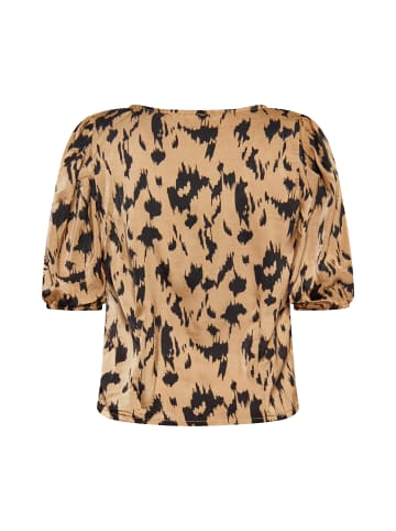 faina Bluse in Kamel Mehrfarbig