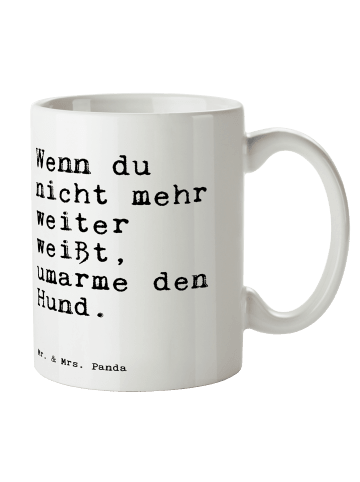 Mr. & Mrs. Panda Tasse Wenn du nicht mehr... mit Spruch in Weiß