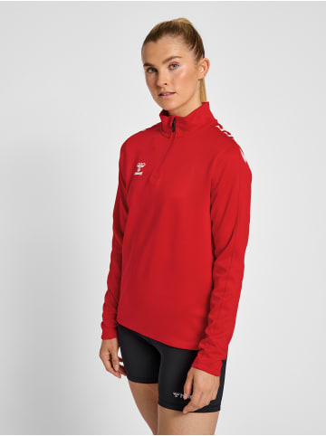Hummel Halbreißverschluss Sweatshirt Hmlcore Damen in TRUE RED