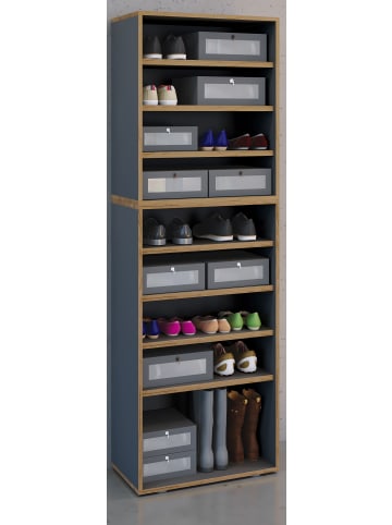 VCM  Holz Regal Schuhschrank Schuhregal Salia B60 in Anthrazit