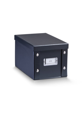Zeller CD-Box schwarz, Pappe in Schwarz, 15 cm