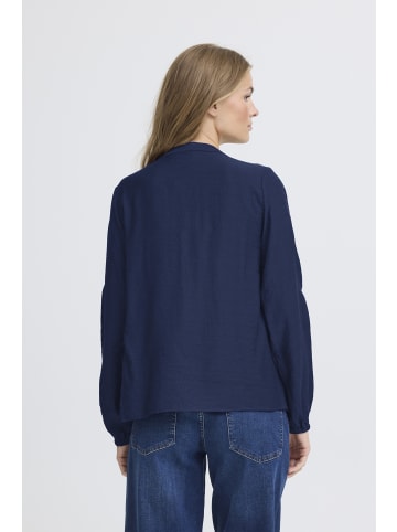 ICHI Langarmbluse IHSABELLA Regular fit in Medieval Blue