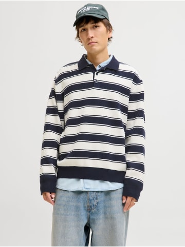 Jack & Jones Gestricktes Polo in Sky Captain