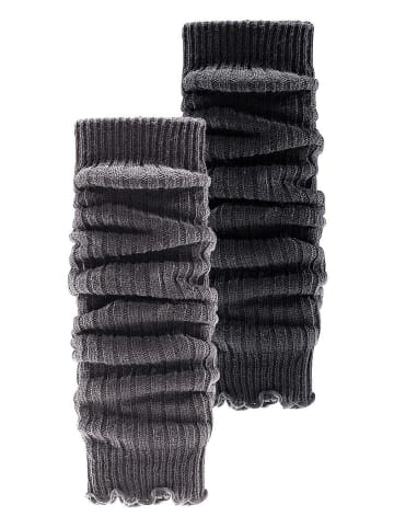 LAVANA basic Beinstulpen in schwarz, grau-meliert