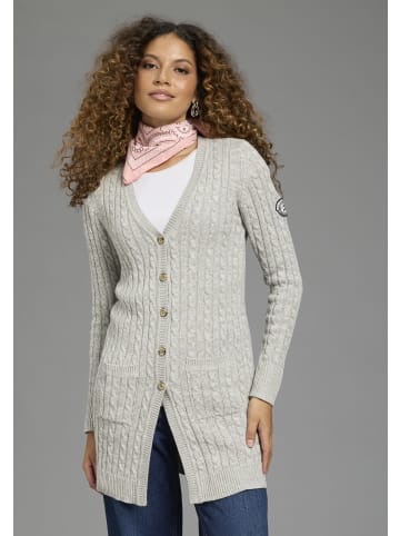 Kangaroos Longstrickjacke in graumeliert