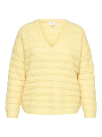 ONLY Carmakoma Strickpullover in Mellow Yellow 1
