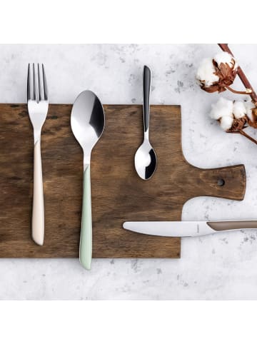 Kuppels 44-tlg. Besteckset PRISMA in schiefer matt