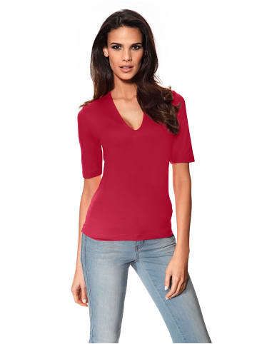 Heine V-Shirt in rot